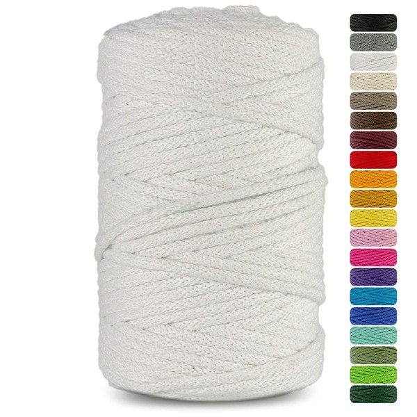 Netuno white cotton cord with cotton core DIN 3mmx100m natural
