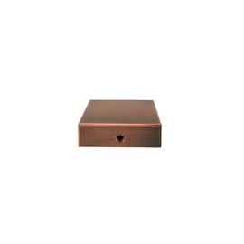 Nuvo Iron Eazy Cap™ Flat Pyramid Post Cap - Copper, 3.5" x 3.5"