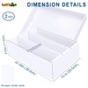 Leyzan Trading Card Storage Box 2 Pack–2400 Count Cardboard Organizer