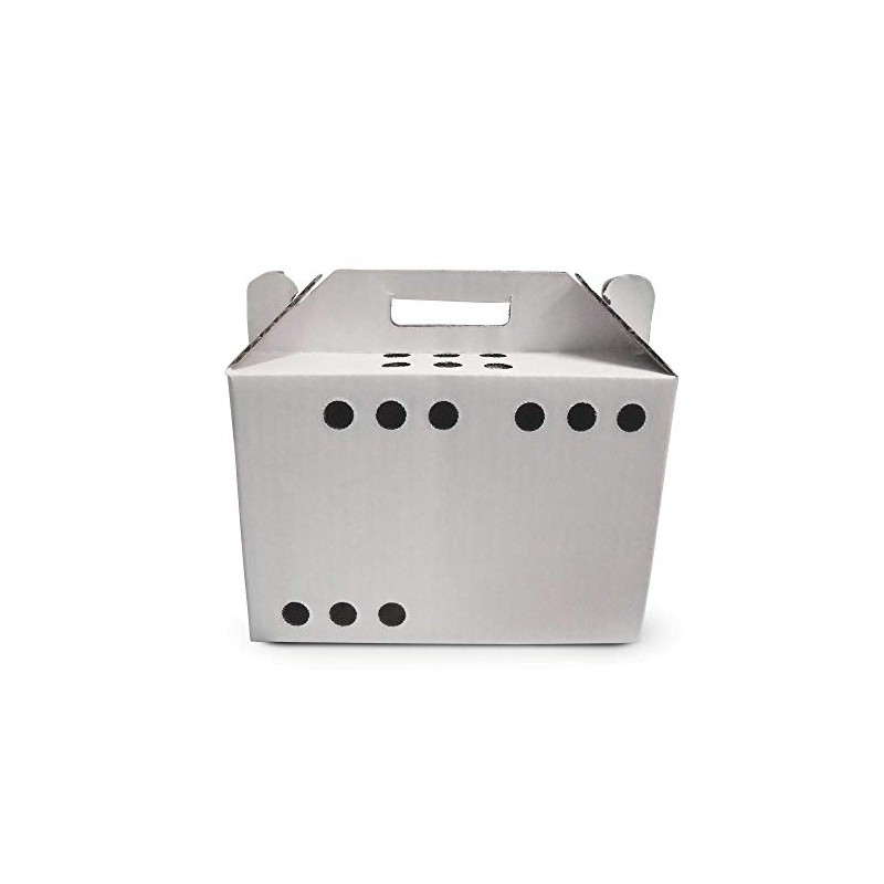Cardboard Pet Carriers for Small Animals, Hamsters, Gerbils, Birds, Reptiles,