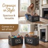 SMYJDMM Dog Toy Box, 2Pcs Dog Toy Storage 38 x