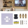 VGA+High Definition Multimedia Interface 3RCA Wall Plate Panel Socket for