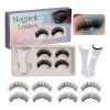 Kit De Pestaras Magneticas Reutilizables Con Aplicador 2pars