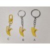 ChungLong0593 Simulated peeled banana resin keychain-Whiter bananas