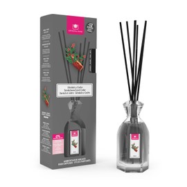 CRISTALINAS Mikado Air Freshener 100% Pure Long Lasting 12 Weeks 90ml 0% Alcohol (Sandalwood and Cedar 90ml)