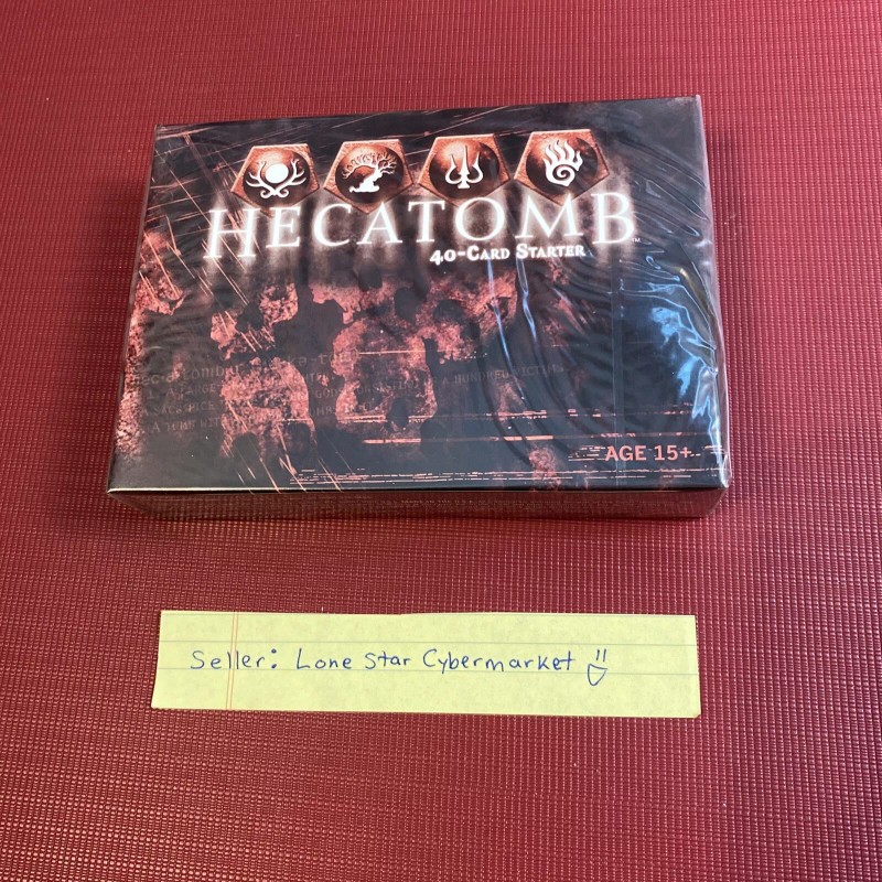 HECATOMB PREMIERE LOT OF 2 STARTER DECKS SEALED TCG CCG