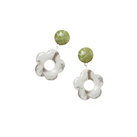 Daisy Flower Drop Earrings Vintage Floral Drop Dangle Earrings 70s 80s Earrings Acrylic Statement Earrings Jewelry Gifts