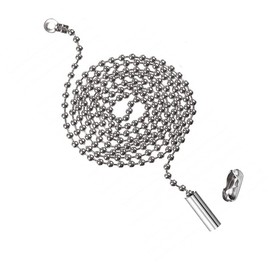 tooloflife Metal Light Pull Switch 1M Light Pull Chain Light Fan Switch Extractor Fan Pull Cord Chain for Lamps, Curtains, Rooms