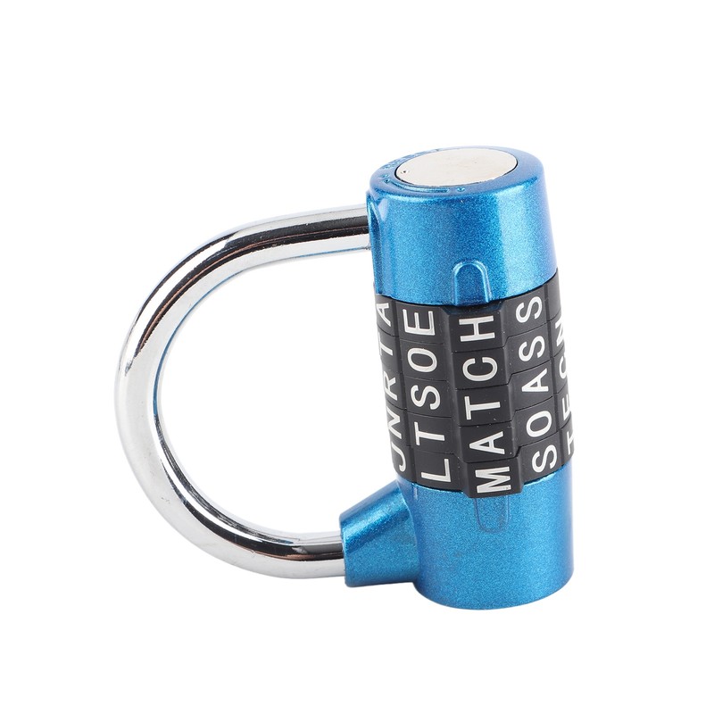 5 Dial Digit Code Combination Padlock Travel Suitcase Gym Locker