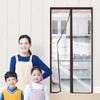 Vinyl Draft Blocker Windproof Thermal Door Curtain for Entrance Red Brown Large
