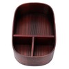 Wooden Lunch Box Portable Food Container Tablewares for Home Office