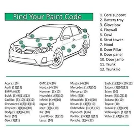 BASF Touch Up Paint for Lexus NX with with paint code 1J7, Atomic Silver.