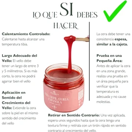 APIGREEN - CERA ESPAÑOLA DEPILATORIA (400GRS) + APLICADORES, PIEL SENSIBLE - BIKINI, ROSTRO, PIERNAS, BARBA DEPILA SIN DOLOR EFICAZ EN TODO TIPO DE VELLO (Lavanda)