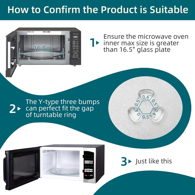 16.5 Inch Microwave Glass Plate Replacement for P-anasonic Microwave Replacement