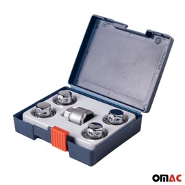 OMAC Wheel Lock Kit for Honda CR-V M12X1.5 Nut Chromed 4Locks & 1Key