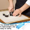 Baderke 2 Sets Acrylic Sushi Making Kit Large Musubi Mold