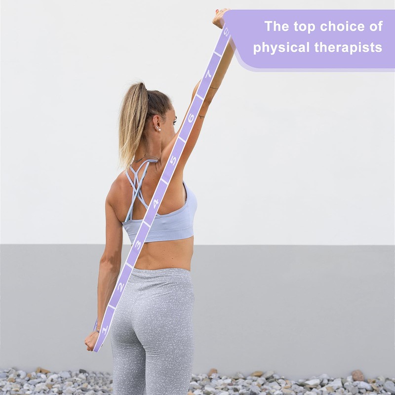Stretching Strap, Multi-Loop Elastic Yoga Stretch Strap Flexible Stretch Resistance