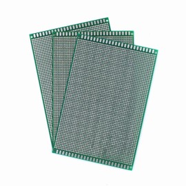 JomMart EL0180 Universal Circuit Board (4.7 x 7.1 inches (120 mm x 180 mm) Double-Sided Through-Hole PCB, Set of 3, Electronic Circuits, Prototype Circuits, Experimental Circuits