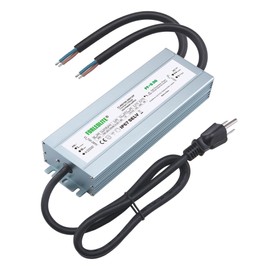FORLEDLITE Wide Input 100~265V AC to DC 12V 400W Output IP67 Waterproof Constant Low Voltage LED Power Supply Transformer Driver with Preparation Input Plug for Outdoor Indoor LED Lights
