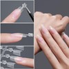 Nail Tips, Oval Short S, Half Tip, Half Paste, Double