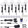 AIBOO Kitchen Under Cabinet Lighting LED 12Vdc 8 Pack Black