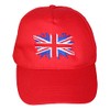 TeddyTs Great Britain Union Jack Flag Red Adjustable Baseball Cap