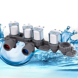 AJU75152602 Washer Inlet Valve Assembly Compatible With LG WT7405CW WT7305CV WT7305CW WT7150CW 31452 WT7250CW WT7880HWA WT7300CW WT7900HBA WT7060CV WT7800CW WT7300CV WT7060CW WT7100CW WT7800CV