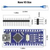 Nano V3.0 Board with Cable, AYWHP 3PCS Nano Board ATmega328P,