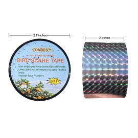 EONBES Bird Scare Reflective Holographic Ribbon, 350 Feet by 2 Inches