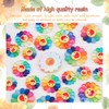 WSDMAVIS 40Pcs Cute Sunflower Charms Ornaments Flatback Rainbow Flower Resin