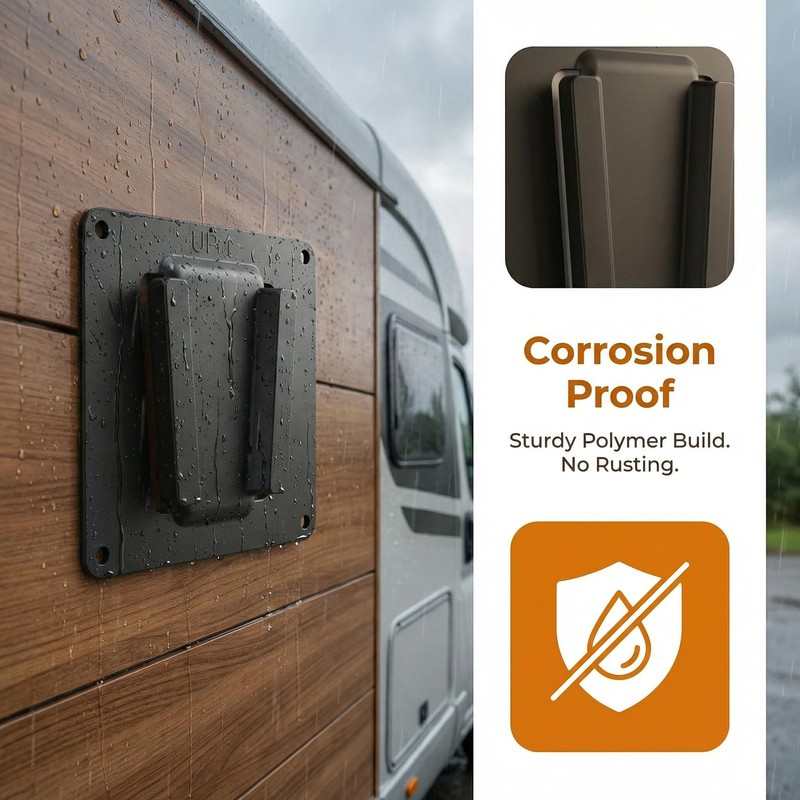 RV TV Mount for Camper, Anti-Rust Quick Release Wall Mount