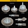 10PCS Professional Wire Wheel Brush Set, Stainless Steel Cup Wire
