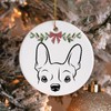 Minimal Dog Christmas Ornament:_#19 Boston Terrier