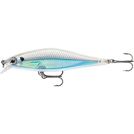 Esca con Ami Due N. 6, 0.9-1.2m di Profondità di Nuoto, 9cm Dimensioni, Albino Shiner