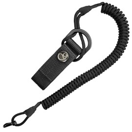Spiral cable, elastic key chain made of paracord, lanyard, lanyard key strap, stretch catch strap, RSG holder with carabiner