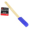 Chef Craft Select Wooden Handled Silicone Jar Spatula, 9.25 inches