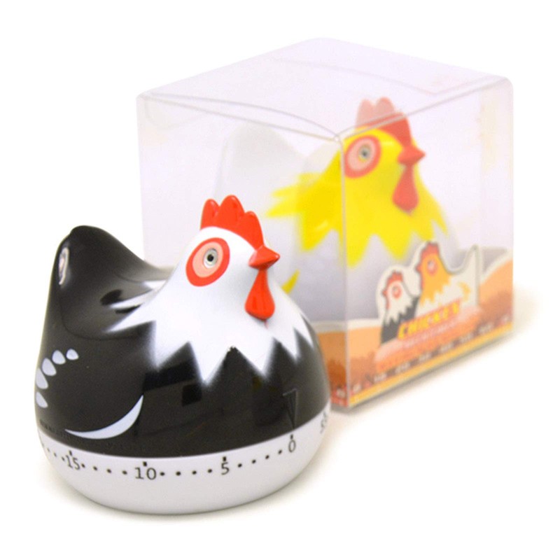Chicken Kitchen Timer Mechanical Rotating Cooking Timer Cute 55 Minutes