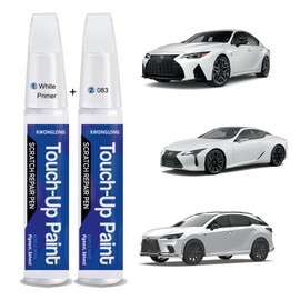 Ultra White 083 Car Touch-Up Paint Compatible with Lexus, 2-in-1 Car Paint Scratch Repair Kit, Quick & Easy Solution to Repair