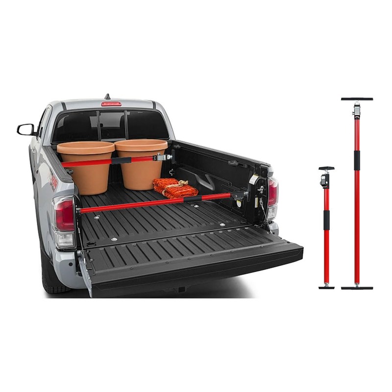 3-H Truck Cargo Bar, 43"-77" Adjustable Support Pole All Metal,Cabinet
