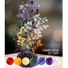 DOJA Barcelona 7 Chakra Tree of Life Decoration with Crystals