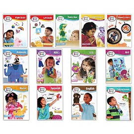 The Brainy Baby® Learning Library: ABCs, 123s, Shapes & Colors, Animals, Art, Music, Sign Language and more - Deluxe Edition Set of 13 DVDs
