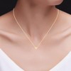 Aria Jewels Minimalistic 14k Yellow Gold Over Sterling Silver Tiny
