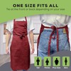 Bronta Mill Plain Unisex Chef Work DIY Apron with Twin