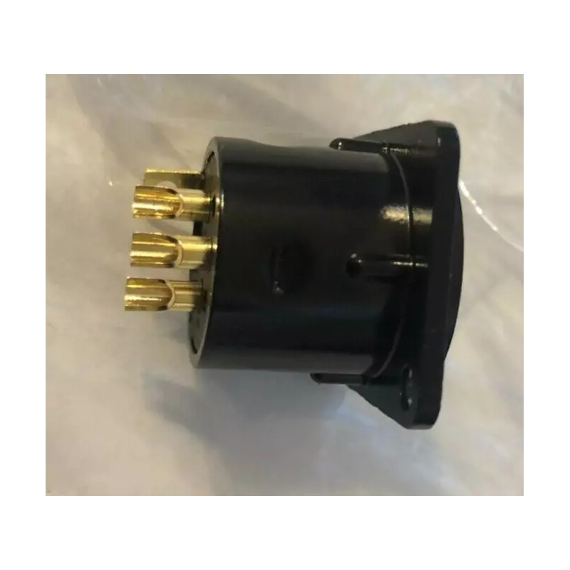 Unbranded XLR 3-Pin Male Panel Mount Chassis Microphone Jack Audio