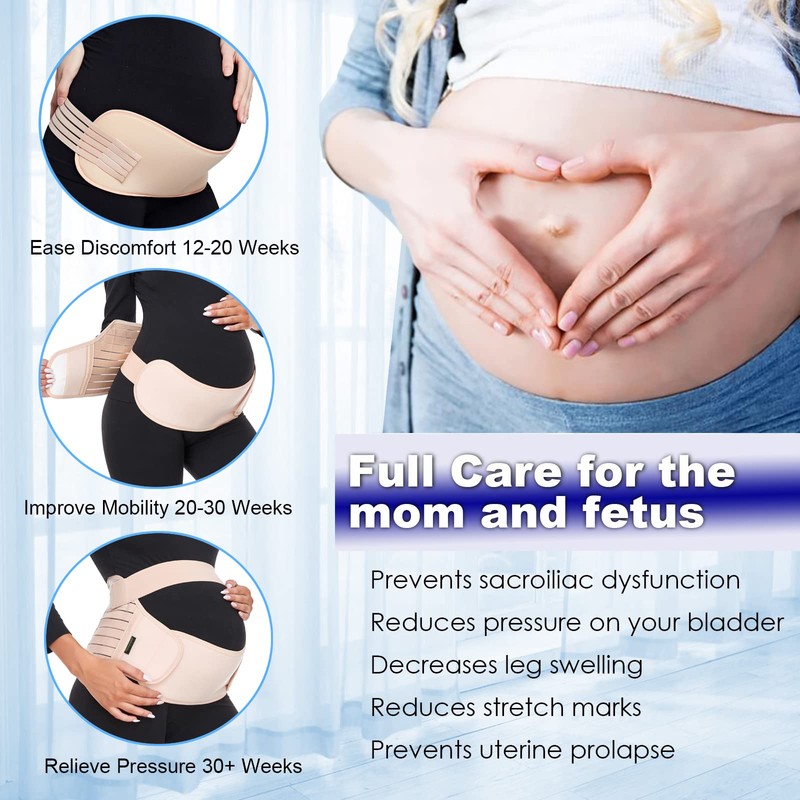 ChongErfei Maternity Belt, Pregnancy 3 in 1 Support Belt for