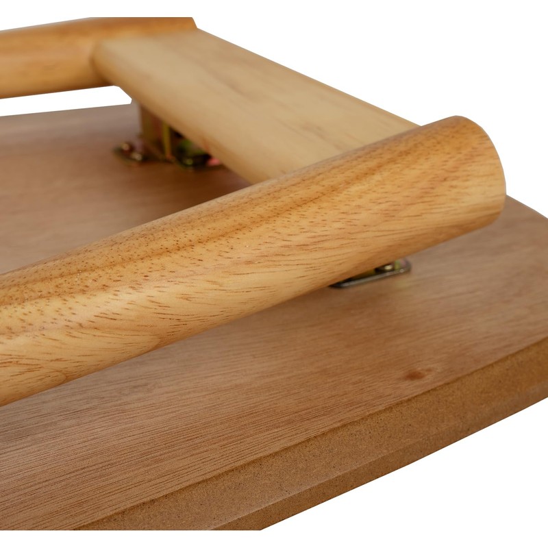 Wood Folding Coffee Table Space Saving Side Table (Oak, 32x16x16)