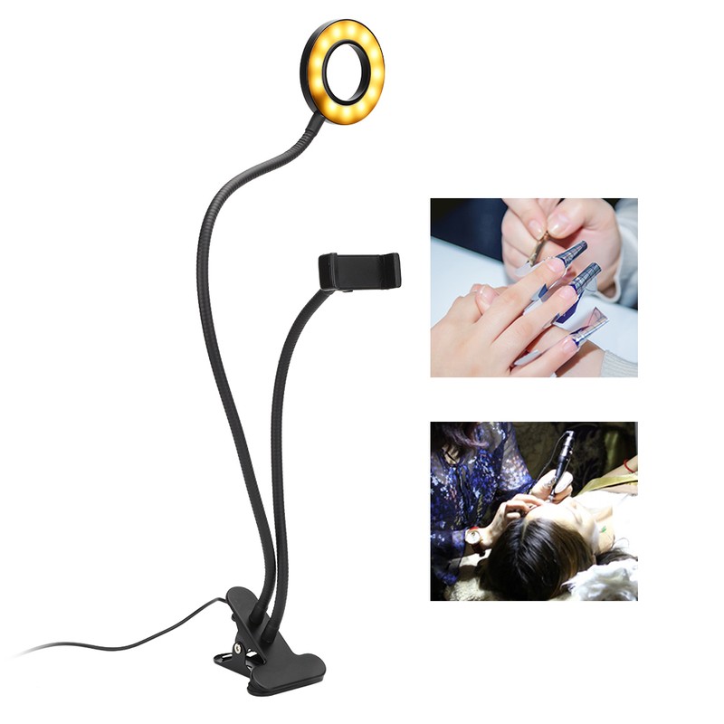 Folding LED Light High Brightness Tattoo Lamp Adjustable Clip On