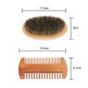 Kit Cuidado Barba Hombres Aseo Bigote Ovalado Peine Limpieza Ayuda