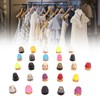 26pcs Screwback Studs Nailheads Lightweight Rust Proof Zinc Alloy Flat