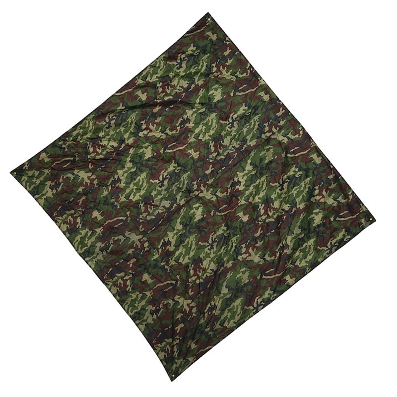 Camouflage Outdoor Portable Lightweight Rainproof Mat RainTent Tarp Shelter (2*2m)